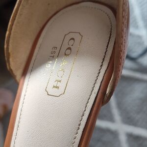 Coach Block Ivory 893-1505Heel Sandal